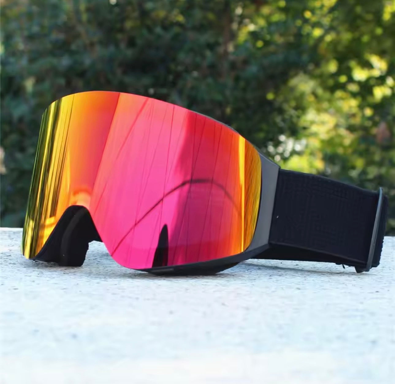 Lunettes de Ski Anti-buée à Double couche, couverture rabattable magnétique, lunettes de Snowboard, lunettes de motoneige, Protection optique pour Sports de plein air